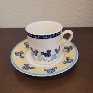 Walt Disney World At Home Mickey Ears  Espresso Tea Cups And Saucer